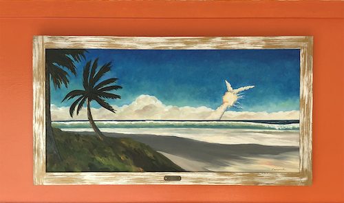 Challenger disaster painting