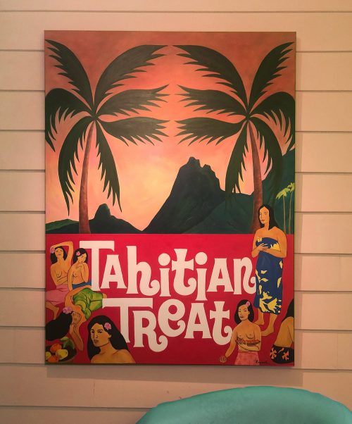 Campy Art Tahitian Painting
