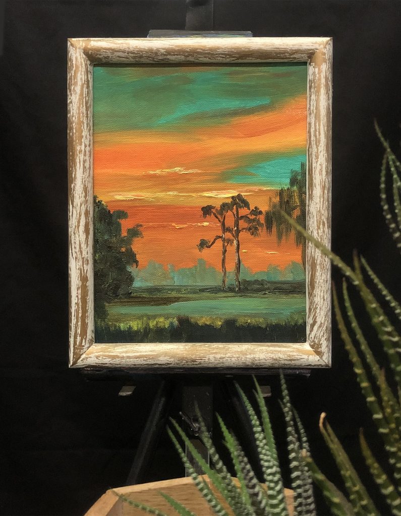 Campy Art Twilight Paining